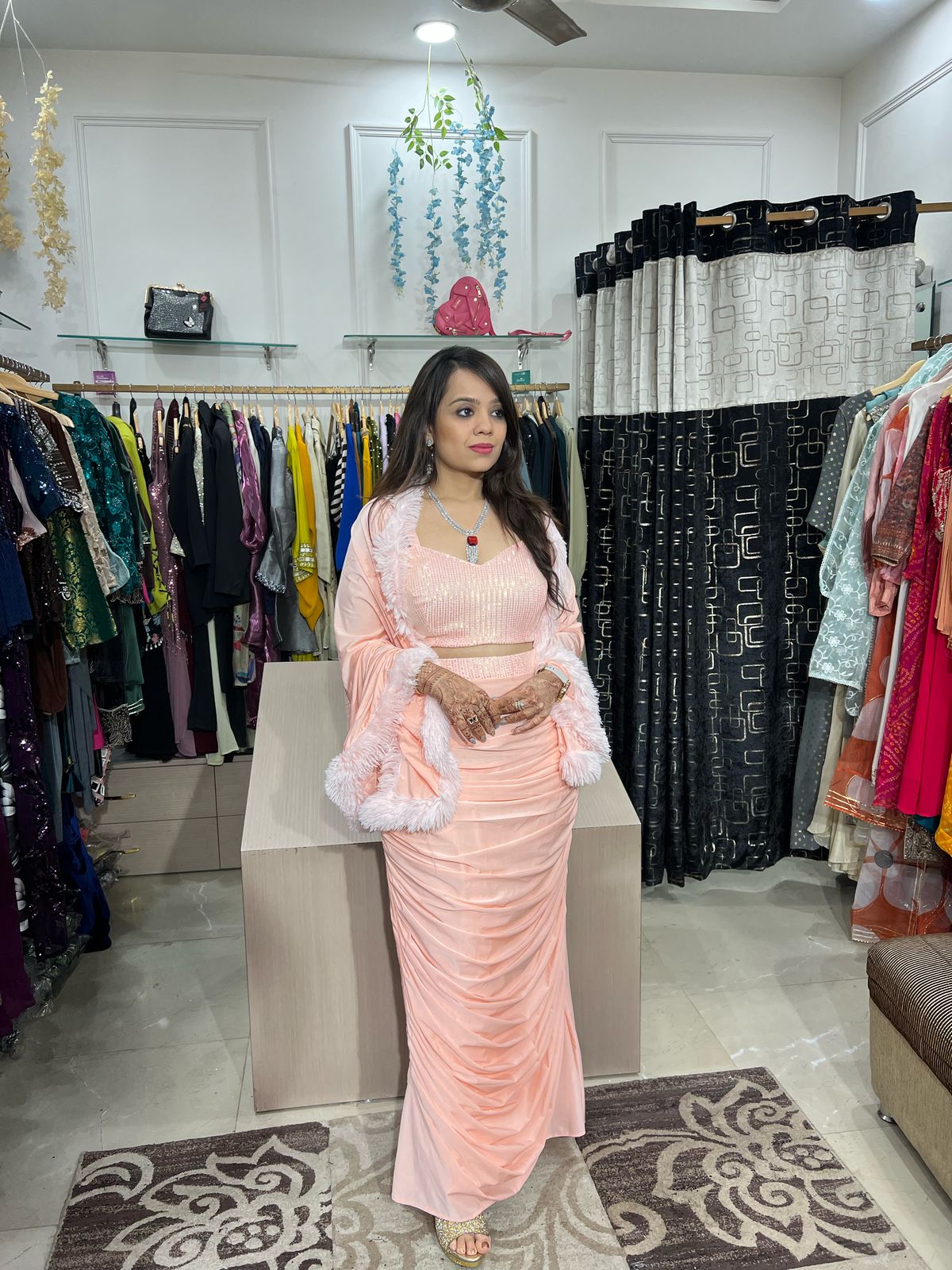 Beautiful Sequence Indo Western Dress RC18