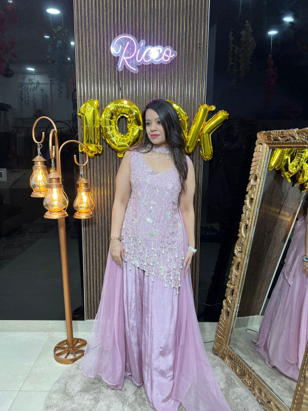 PEARL SUIT WITH CHOKER DUPATTA RC131