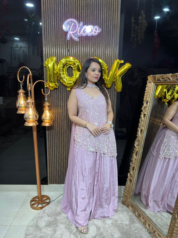PEARL SUIT WITH CHOKER DUPATTA RC131