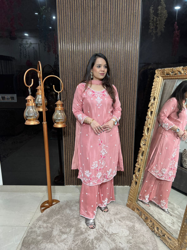 FLOWER EMBROIDERY SUIT RC188