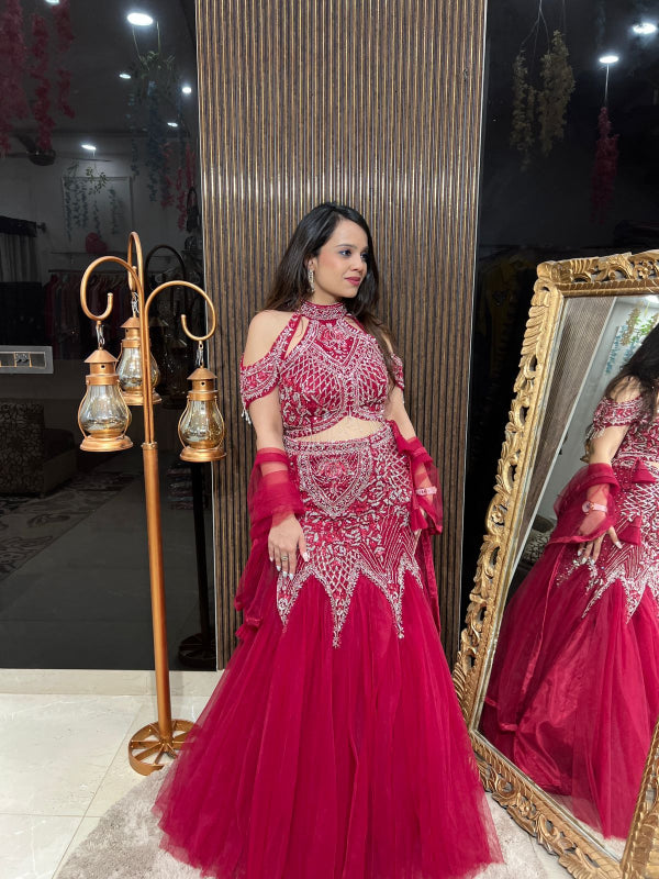 FISH CUT HEAVY LEHENGA RC195