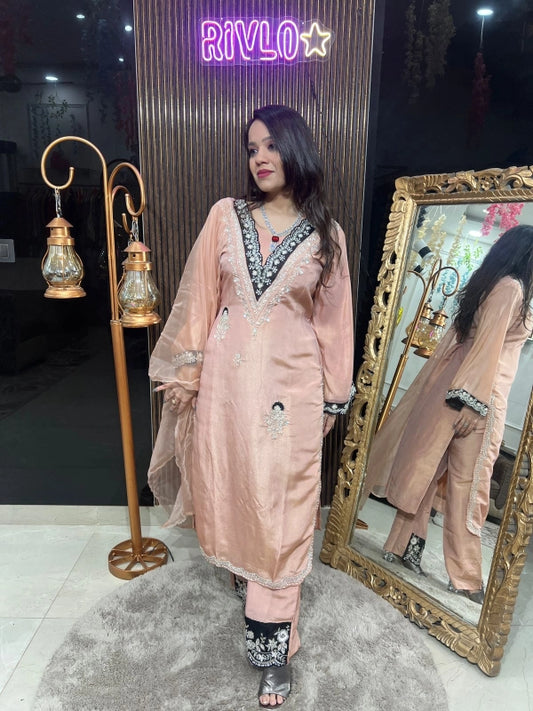 ORGANZA DUPATTA EMBROIDERED SUIT RC205