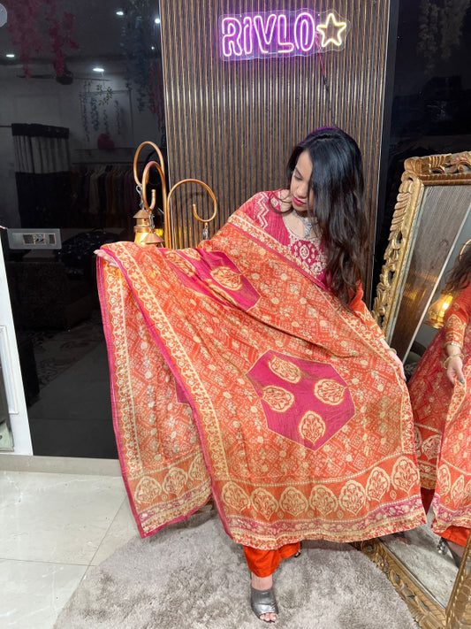 Crimson Royale Printed Suit Set RC272