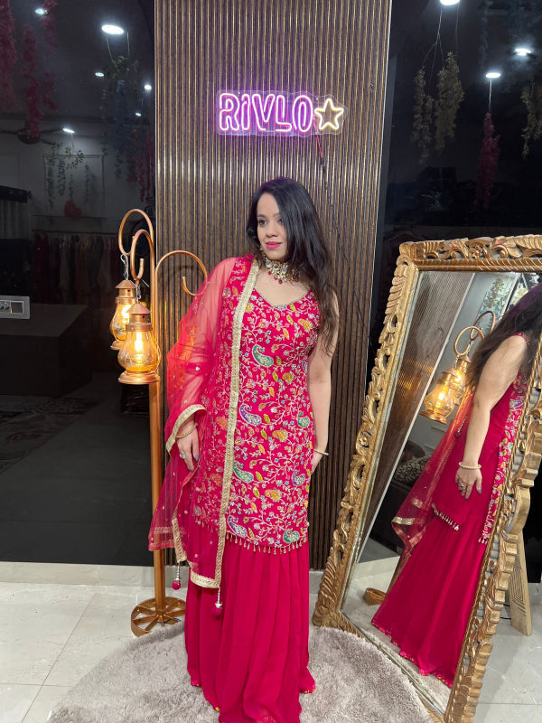 Rose Radiance Sharara Suit Set RC274