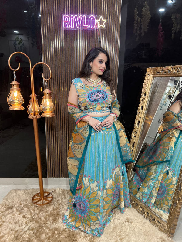πΈ Printed Lehenga Set with Dupatta πΈ RC328