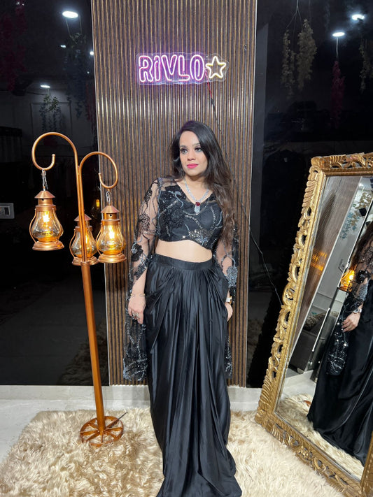 π Make an everlasting impression with this chic designer drape set. π RC346