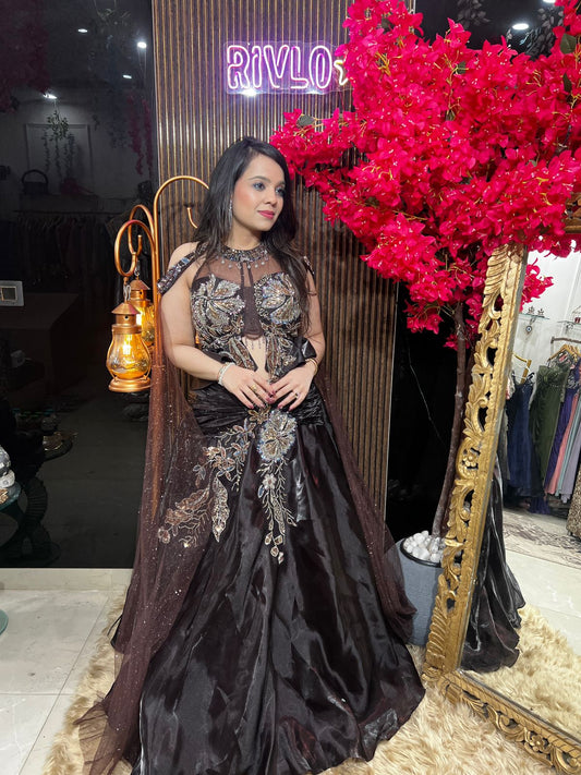 Royal Cocoa Lehenga 🤎✨ AC75