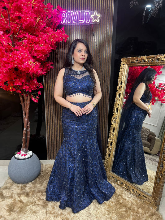 💫 Glam up your celebrations with this dazzling designer lehenga set. 💫 RC528