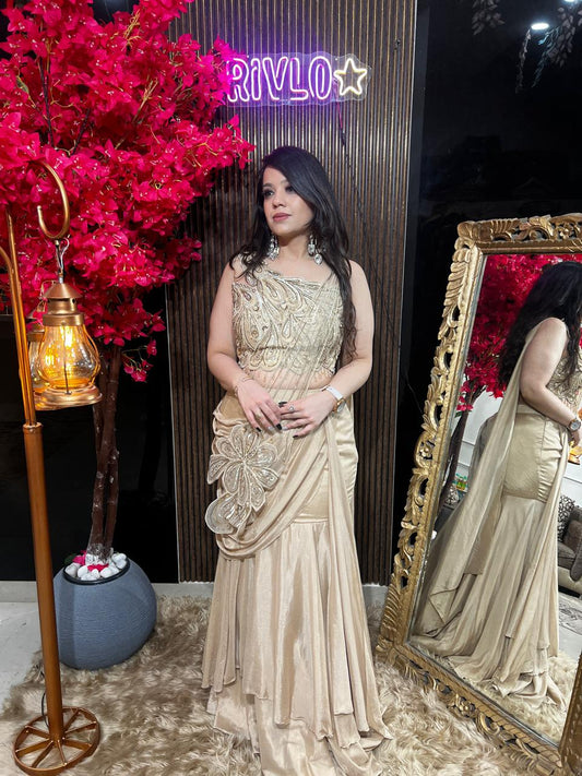 Cocoa Embellished Mermaid Drape Set ✨ AC82