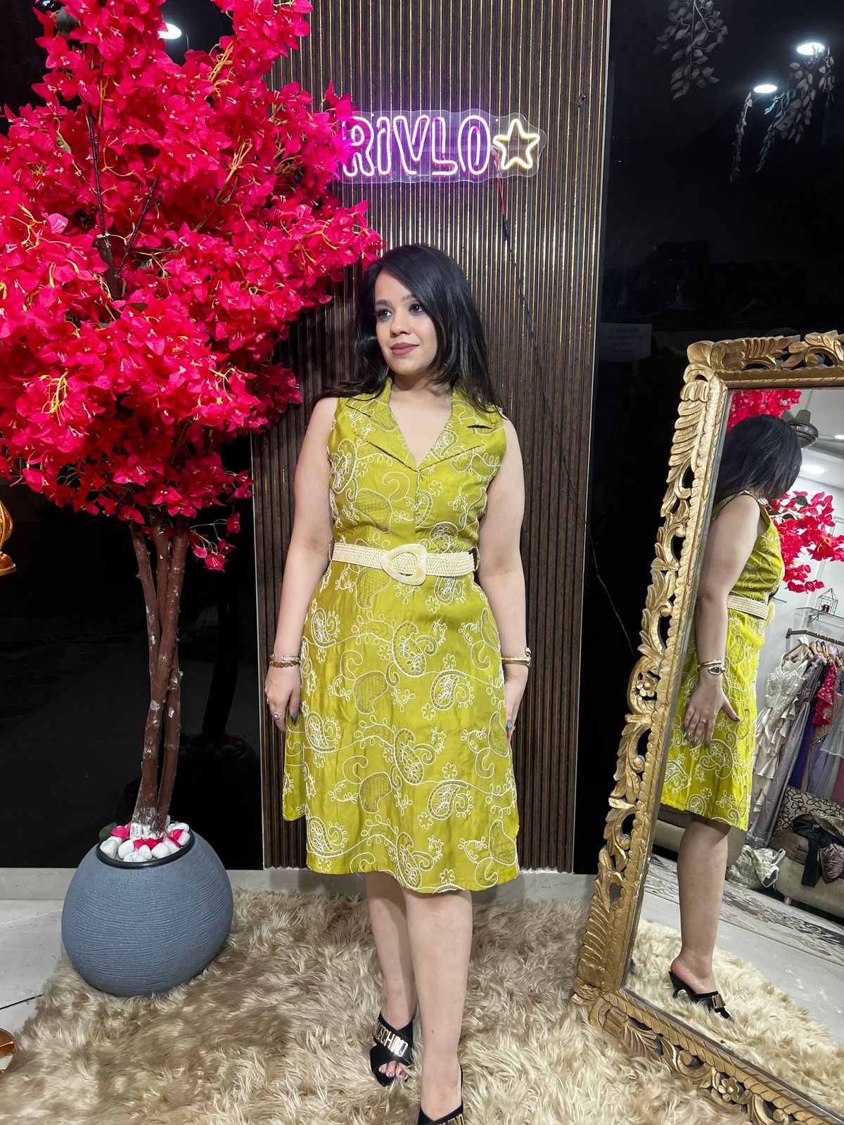 Lemon Thread Work Dress WC17