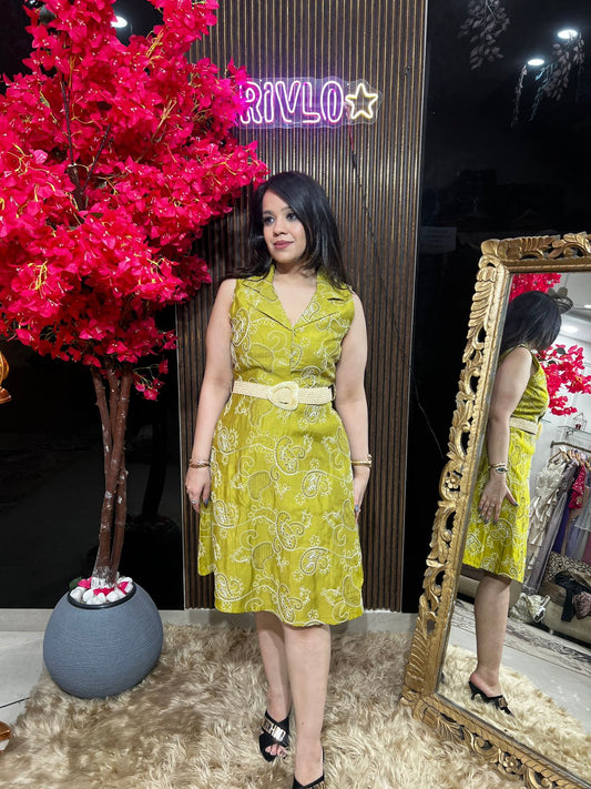 Lemon Thread Work Dress WC17
