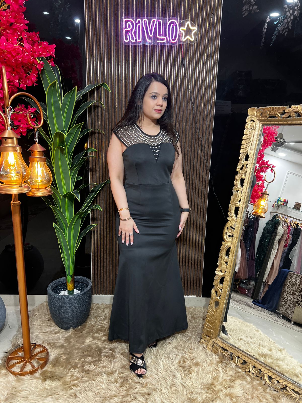 Black Muse Pearl Gown WC28