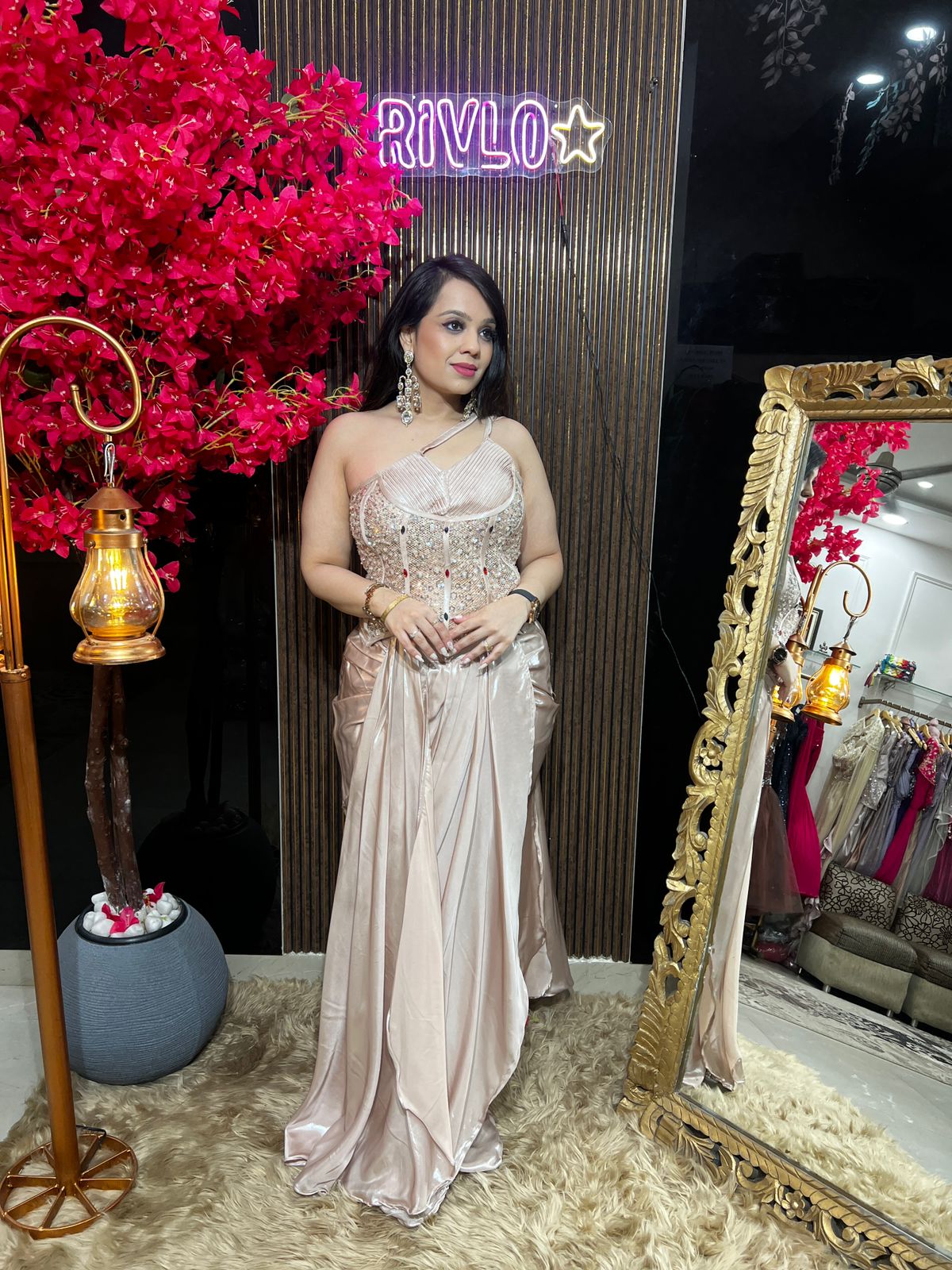 Ice Green , Pink And Peach Queen Indo RC573