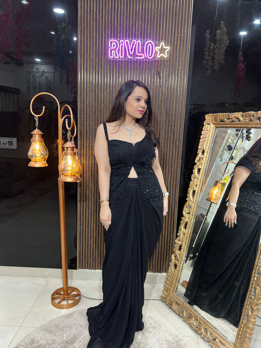 CORSET TOP AND SKIRT WITH DUPATTA RC117