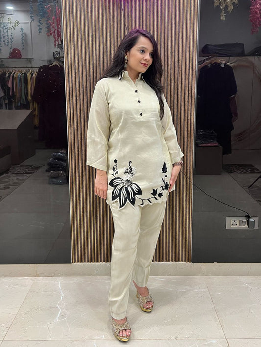Beautiful Embroidery Co-ord Set RC07