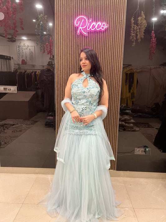 Beautiful Fish Cut Gown RC23