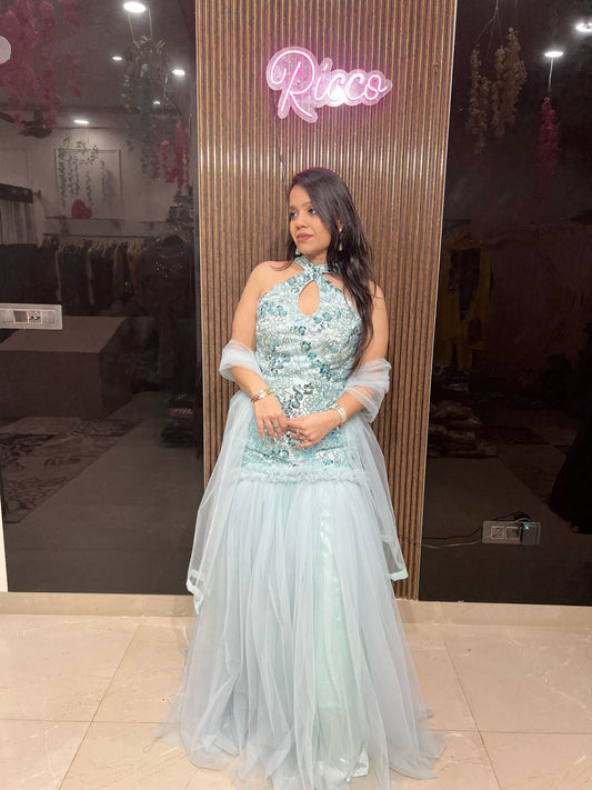 Beautiful Fish Cut Gown RC23