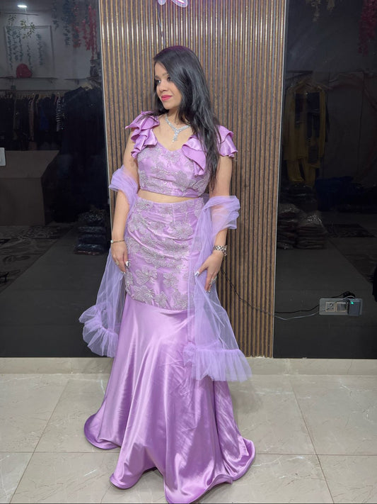 Beautiful Fish Cut Lehenga RC01