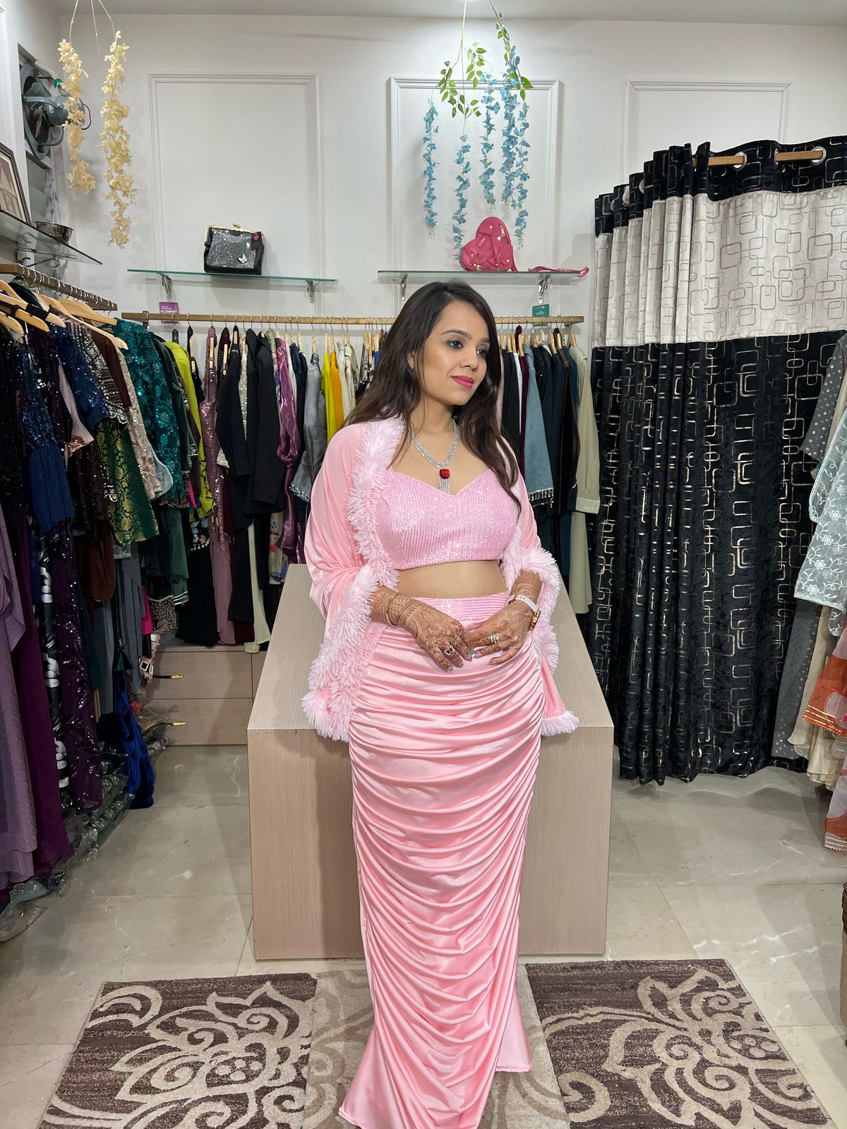 Beautiful Sequence Indo Western Dress RC18