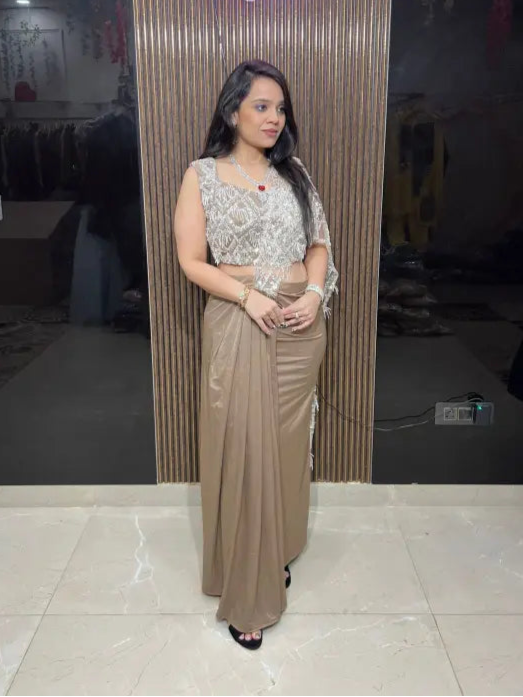 TWO PIECE DRAPE SAREE RC67