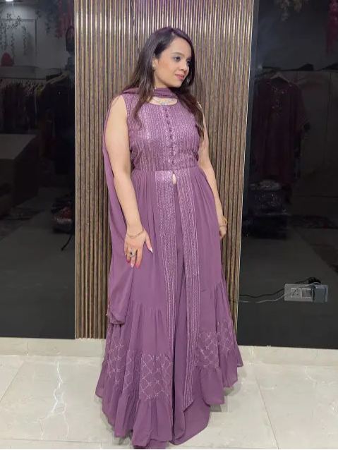 STYLISH SUITS WITH SHARARA PANTS AND DUPATTA RC79