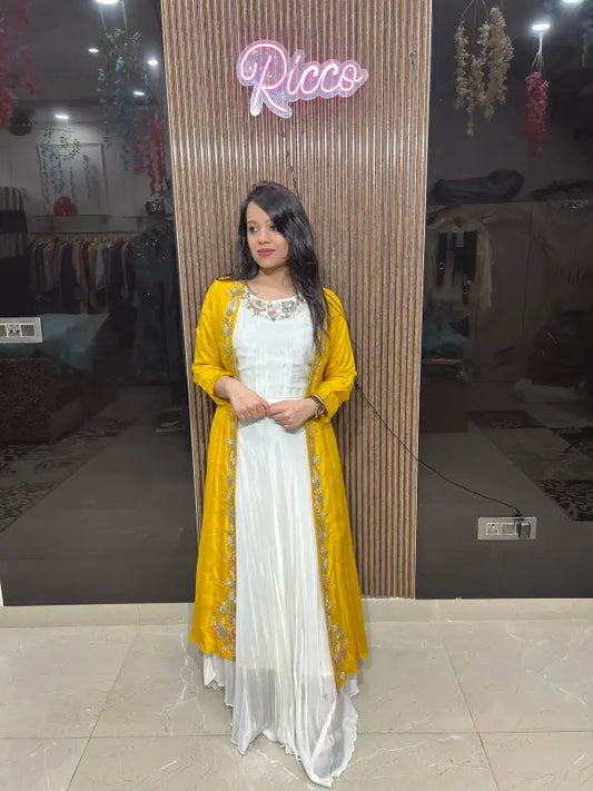 STYLISH GOWN WITH CAPE RC93