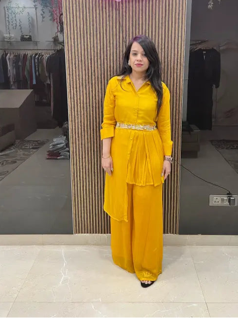 YELLOW 2 PIECE WITH BELT RC105