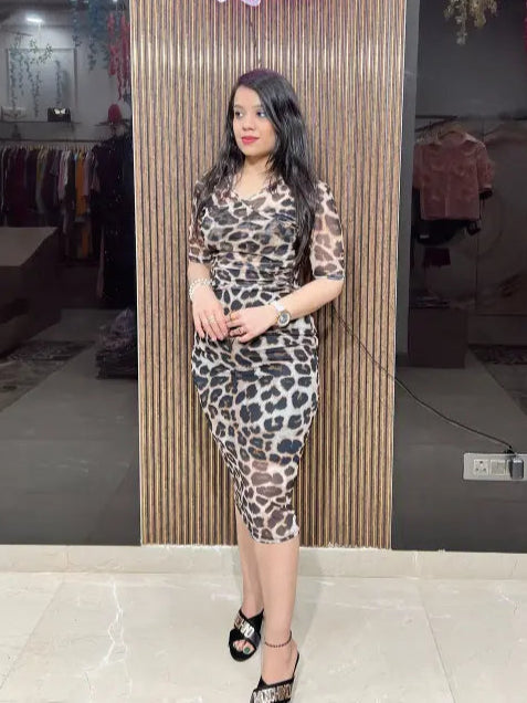 ANIMAL PRINT DRESS RC111