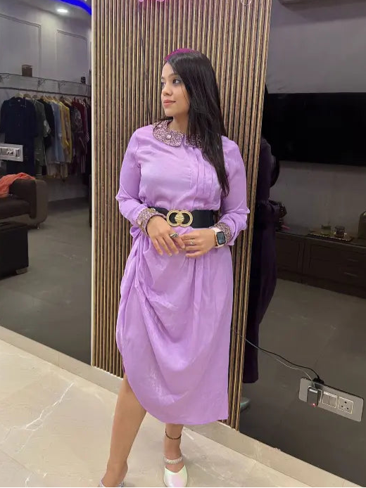 COWL DRESS WITHOUT BELT RC109