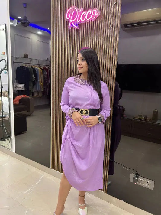 COWL DRESS WITHOUT BELT RC109