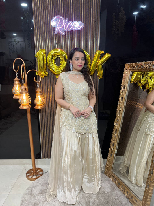 PEARL SUIT WITH CHOKER DUPATTA RC131