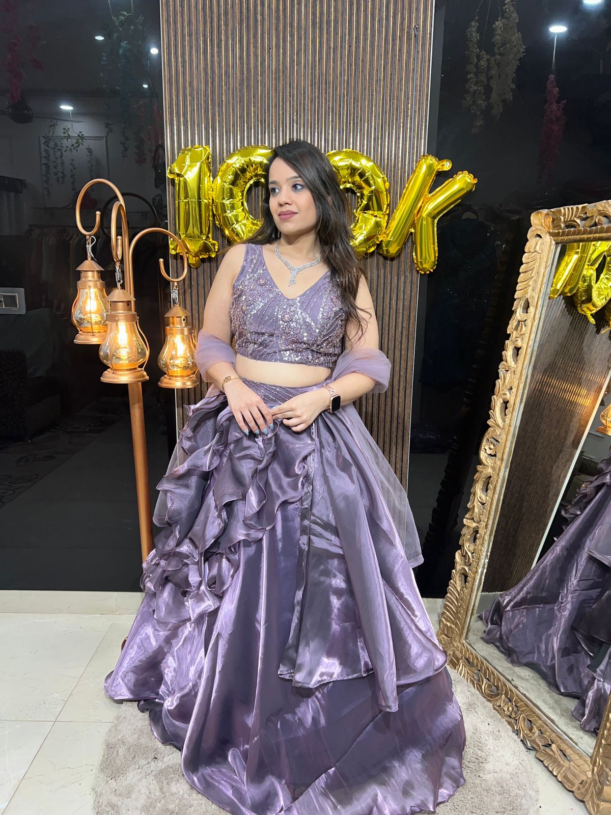 FRILL LEHENGA WITH DUPATTA RC135