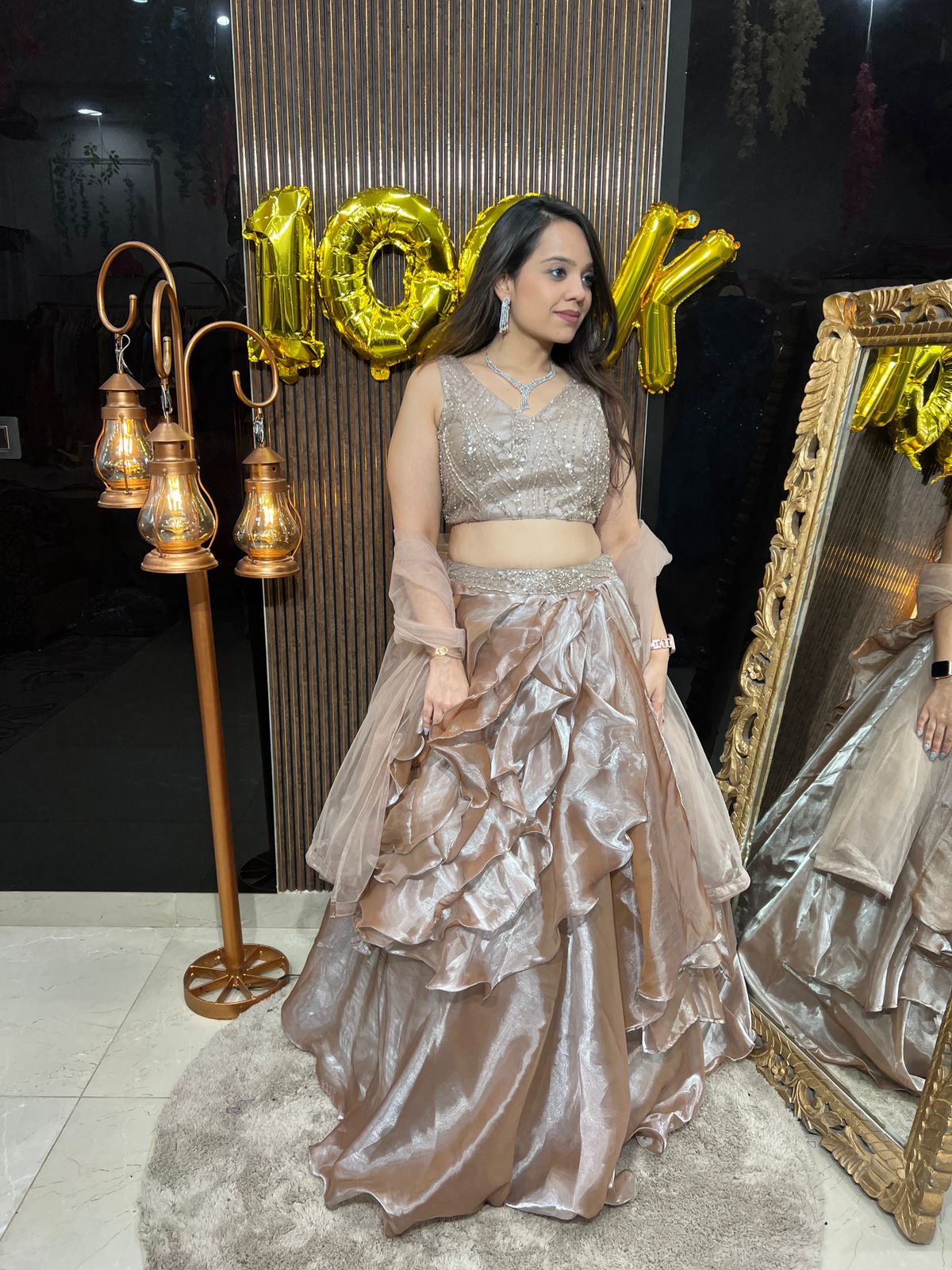 FRILL LEHENGA WITH DUPATTA RC135