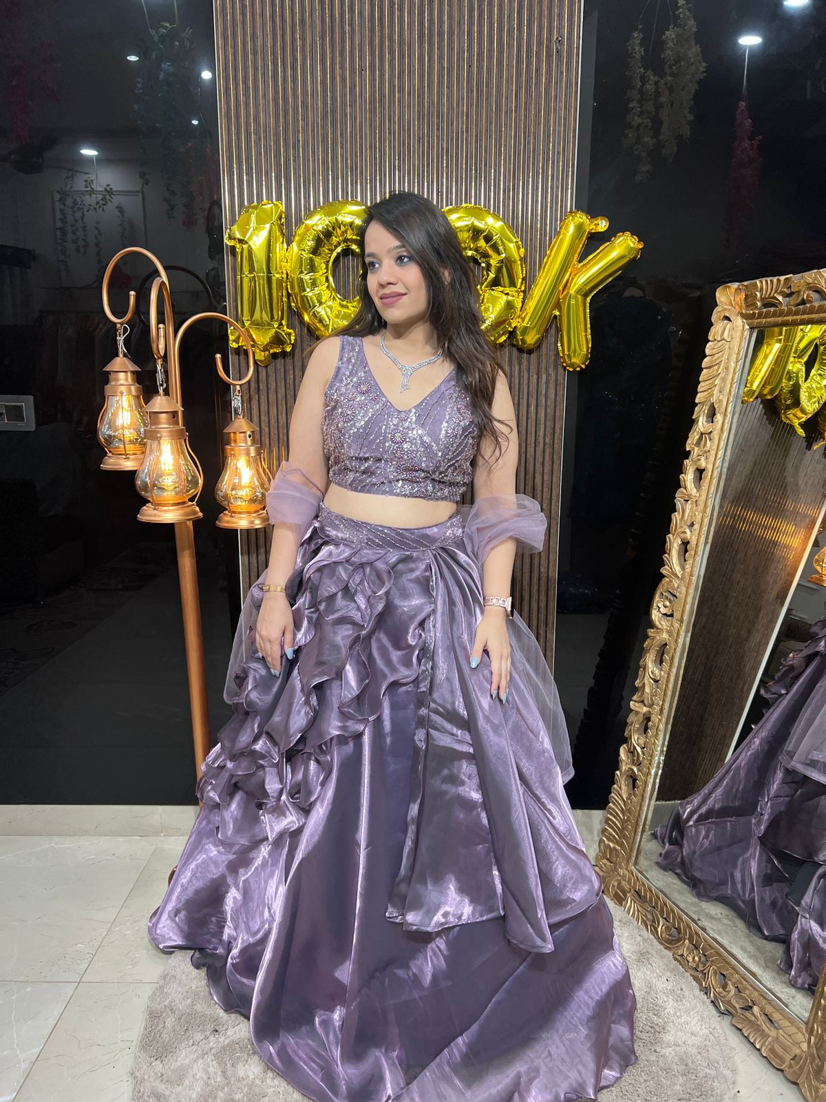 FRILL LEHENGA WITH DUPATTA RC135