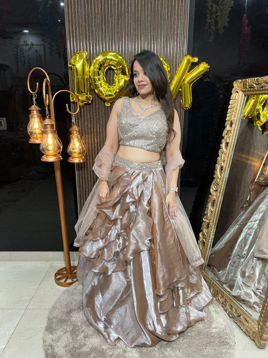 FRILL LEHENGA WITH DUPATTA RC135