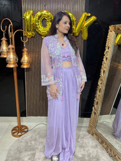 ORGANZA CAPE 3PIECE INDO RC136