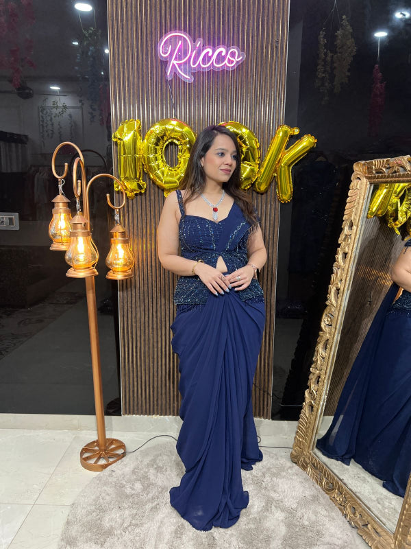 CORSET TOP AND SKIRT WITH DUPATTA RC117