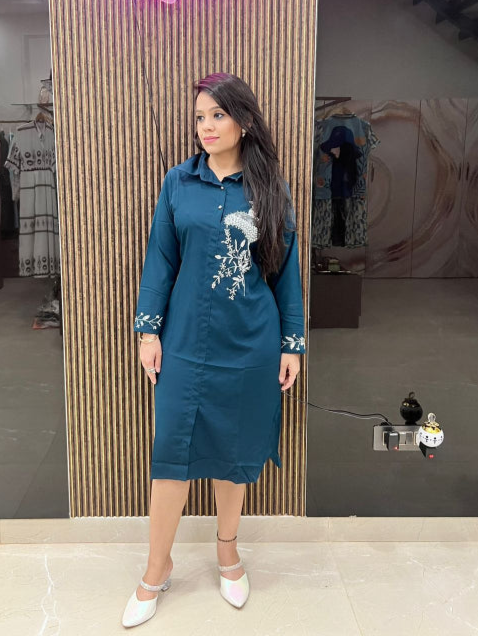 PEACOCK TUNIC DRESS RC155