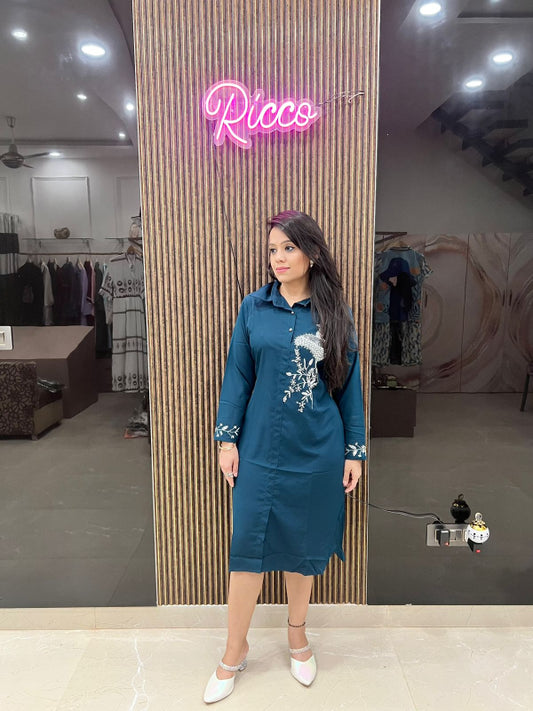 PEACOCK TUNIC DRESS RC155