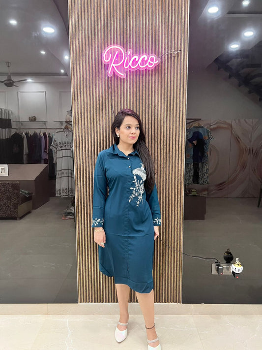 PEACOCK TUNIC DRESS RC155
