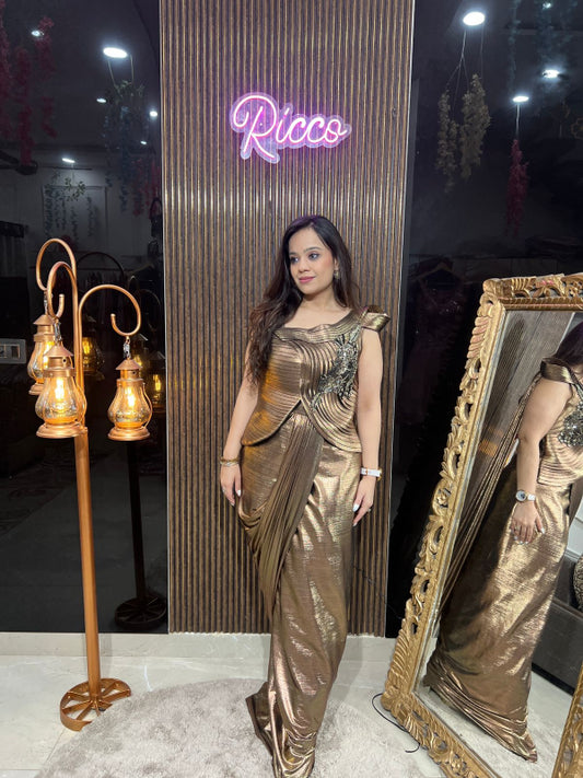 METALIC GOWN RC175