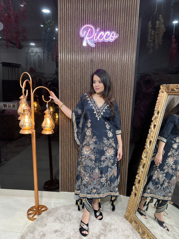 ZARI WORK KAFTAN SET RC170