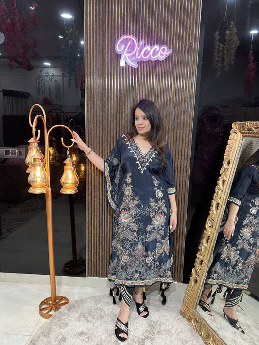 ZARI WORK KAFTAN SET RC170