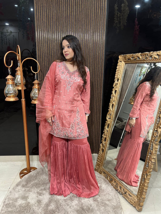SHORT KURTA GARARA SUIT RC190