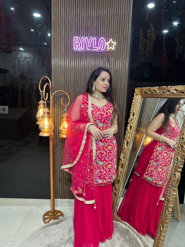 Rose Radiance Sharara Suit Set RC274