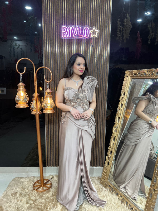 Glamour Drape Gown RC297