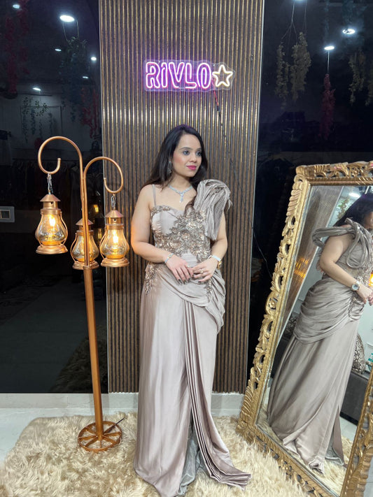Glamour Drape Gown RC297