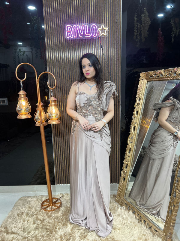 Glamour Drape Gown RC297