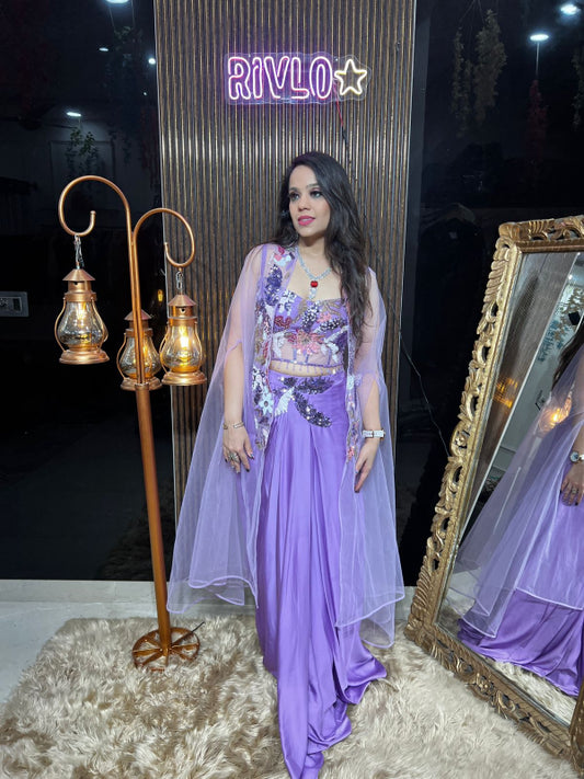 💜 Step into elegance with this enchanting drape set. 💜 RC348
