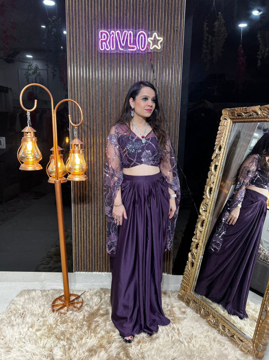 🌟 Make an everlasting impression with this chic designer drape set. 🌟 RC345